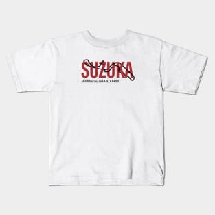 Suzuka Grand Prix T-Shirt, Japan Grand Prix Tshirt, Suzuka F1 Hoodie, Scuderia Ferrari Shirt, Ferrari Crewneck Tee, Ferrari, Japanese Formula 1 Stickers and Gifts Kids T-Shirt